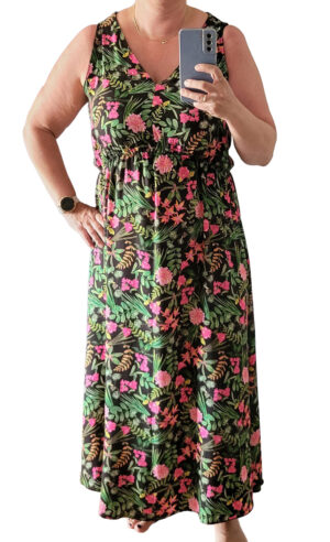 Długa sukienka w kwiaty