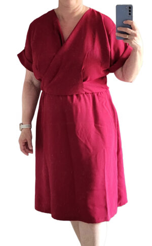 Sukienka z zakładką