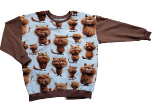 Oversize bluza w kotki