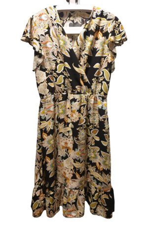 Sukienka z falbanami kwiatowa